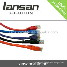 Cable de conexión utp cable cat5e Rj45 cables de red 24AWG pasar prueba de fluke